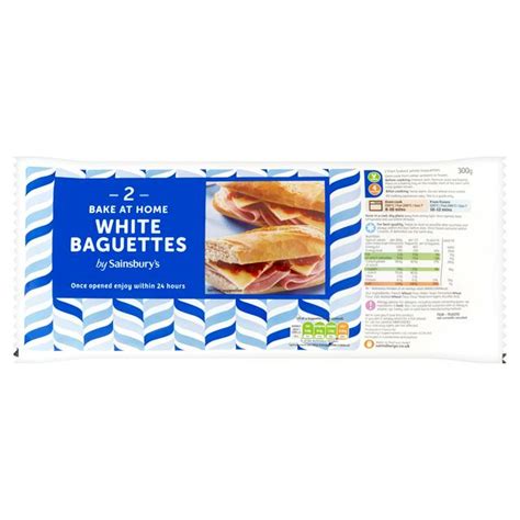 sainsburys part baked baguette